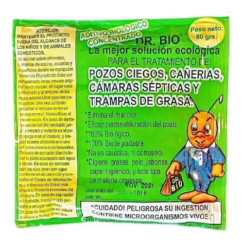Dr Bio Destapacañerias Pozos Ciegos Envió Todo País X 10 Un 0