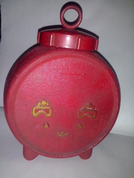 Alcancia  Reloj Antiga Decada Del 60 De Plastico Tal Fotos 1