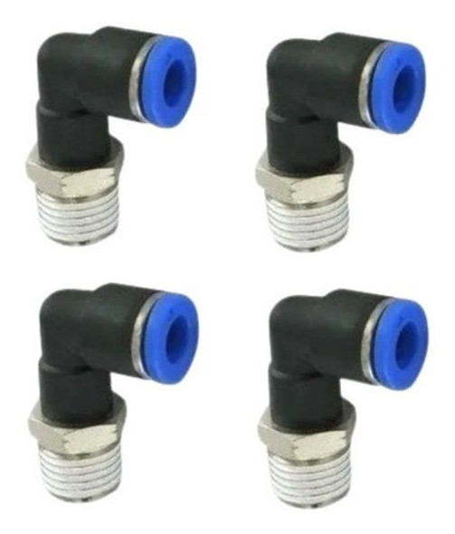 20 Pçs Conexão Pneumática Cotovelo Macho 1/8 Npt X 6mm Tubo 1 20 Pçs Conexão Pneumática Cotovelo Macho 1/8 Npt X 6mm Tubo 1