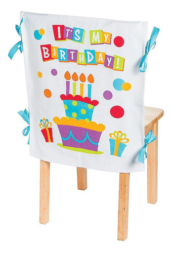 Fun Express ¡es Mi Cumpleaños! Cubierta De Silla - Ideal Par 0