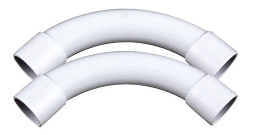 Pack X 6 Curva 90° Pvc Ip40 D50 Sica Electrosystem 50mm 0