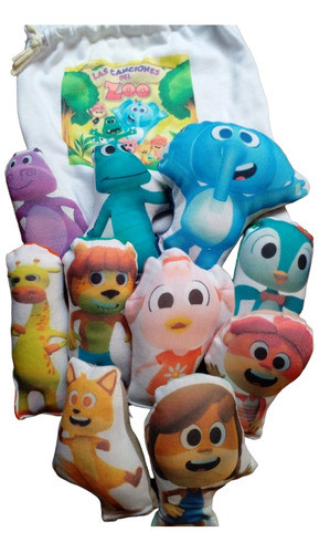 Kit De Muñequitos De Tela Las Canciones Del Zoo X 10 U 0