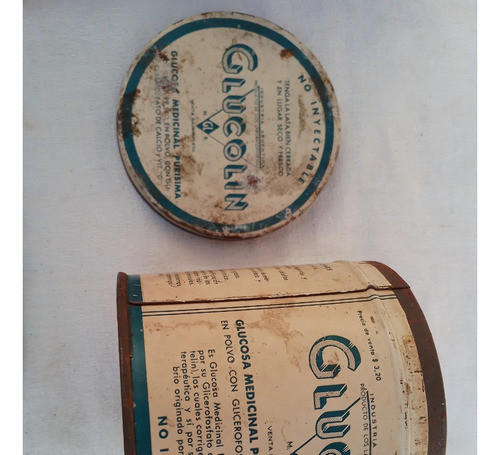 Antigua Lata De Glucolin Glucosa Medicinal Purisima, Vacía 0