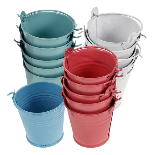 Frascos Vazios, Vaso De Flores, Mini Balde De Lata, 16 Unida 1