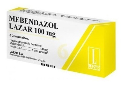 Mebendazol Lazar® 100 Mg X 6 Comprimidos 0
