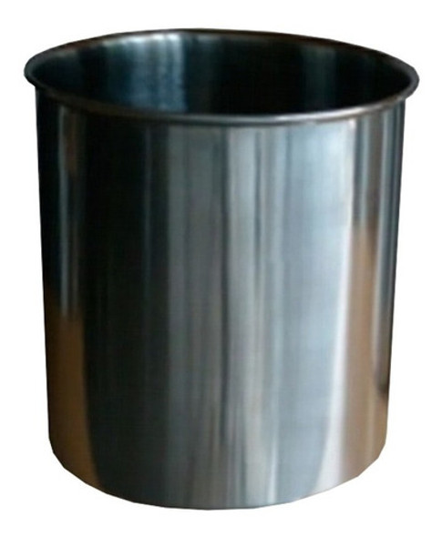 Tubo Tarro Salsero 24cm De Acero Inoxidable Enterizo Cocina 0