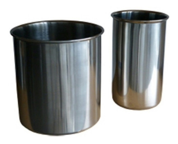 Tubo Tarro Salsero 24cm De Acero Inoxidable Enterizo Cocina 1