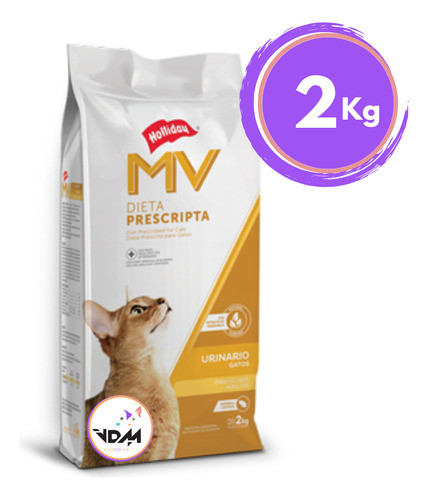 Alimento Holliday Mv Urinary Gatos 2kg 1