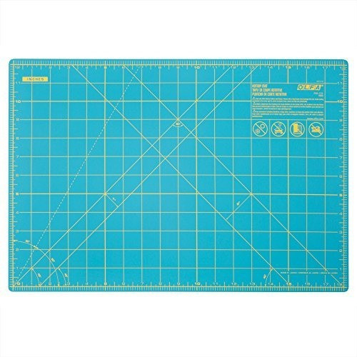 Olfa 1132644 Doble Cara Giratorio Mat 12 X 18 Aqua 0