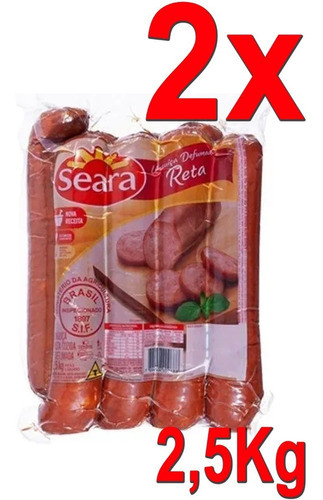 Linguiça Atacado 5kg Defumada Frete Grátis 2 Peças 2,5kg 0