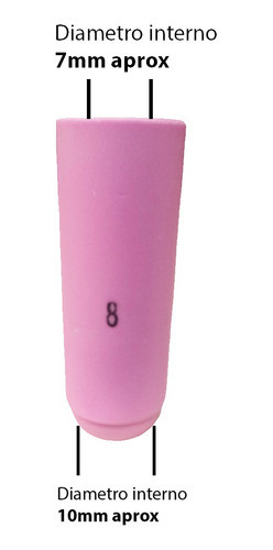 Kit Busa Ceramica Tobera Nº8 Torcha Tig Wp 17/18/26 1