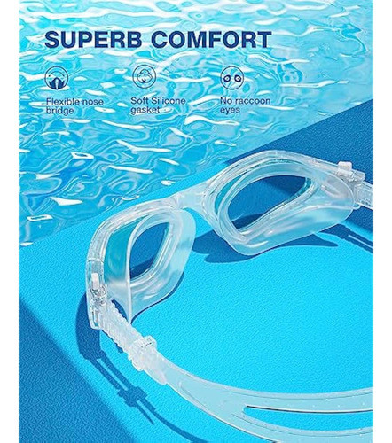 Zionor Gafas De Natación G1 Se Antivaho Para 1