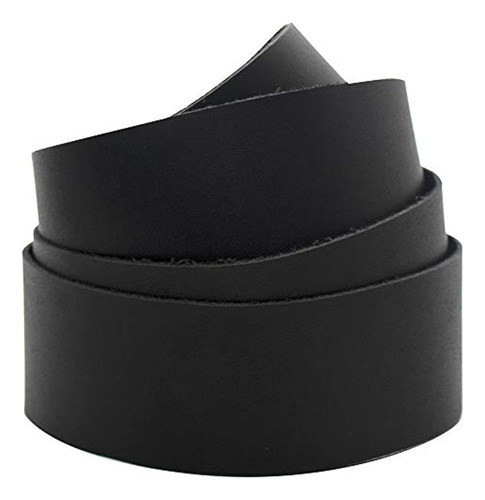 Cuero Real, Tira De Cuero Negro, 1.5 X42 0