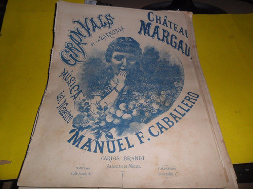 Antigua Partitura Caballero Zarzuela Brandt Almacen Musica 0