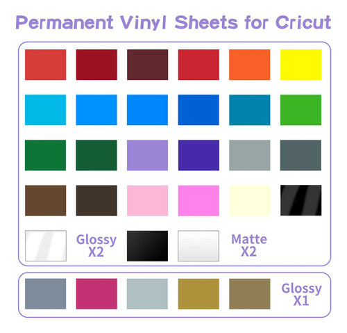 Lya Vinyl Paquete De 65 Lminas De Vinilo Autoadhesivas Para 1