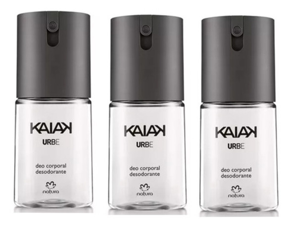 Kit X3 Kaiak Urbe Spray Corporalmasculino Natura. 0