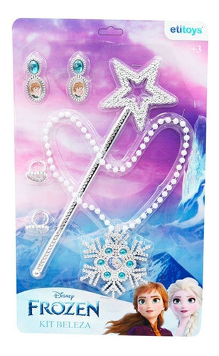 Kit Beleza Infantil Frozen Com Acessorios 6 Peças Etitoys 1