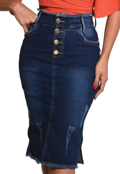 Saia Jeans Vista E Cós Desfiados Evangélica Anagrom Ref.200 0