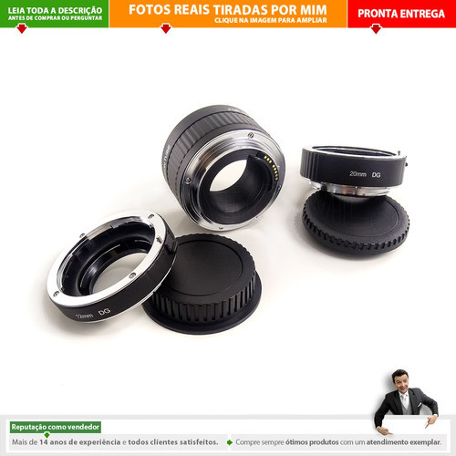 Tubo Extensor Macro Af P/uso Dslr Canon Lentes Ef / Efs | C2 1