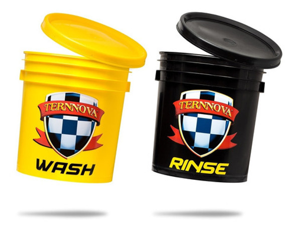 Kit De 2 Baldes Reforzados Ternnova C/ Tapa 0