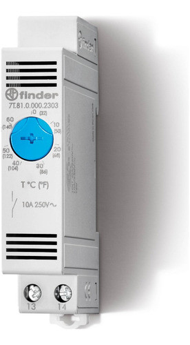 Termostato Finder Serie 7t 0-60°c  P/ Refrigeración 0