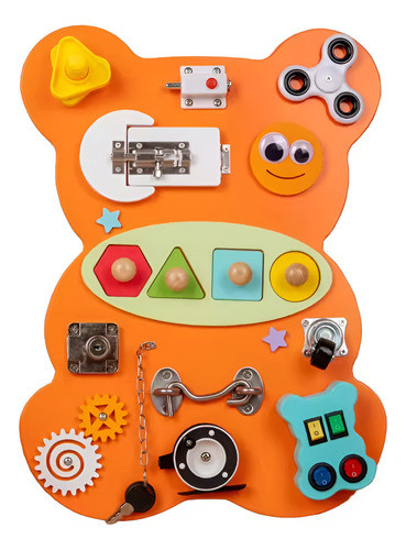 Tablero Sensorial Didactico Infantil Aprendizaje 0