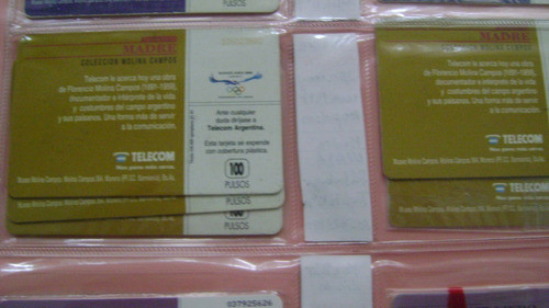 Tarjet Te Coleccion Telecom Molina Campos 10 Madre Usada 1