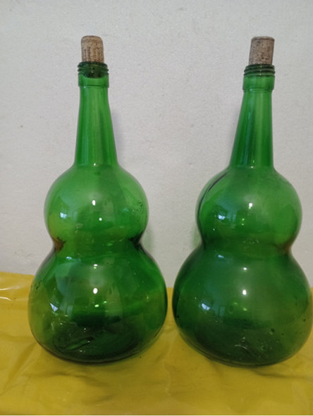 Botellas Antiguas De Vino Crota Vacías.2l.+2botellas De750ml 0