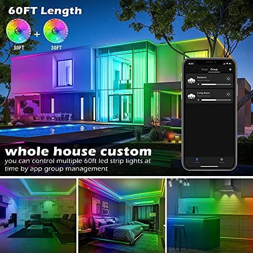 Tira De Luces Led, Tira De Luz Led 18.2m App Control Cinta 1