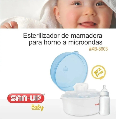 Esterilizador Mamadera Para Microondas San-up Xb-8603 1