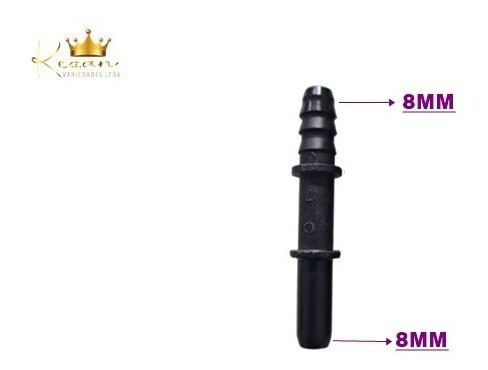 Kit 8 Conectores Engate Rapido Gasolina 8mm Emenda 1