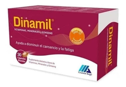 Dinamil 30 Cápsulas - Vitaminas + Minerales + Ginseng 0
