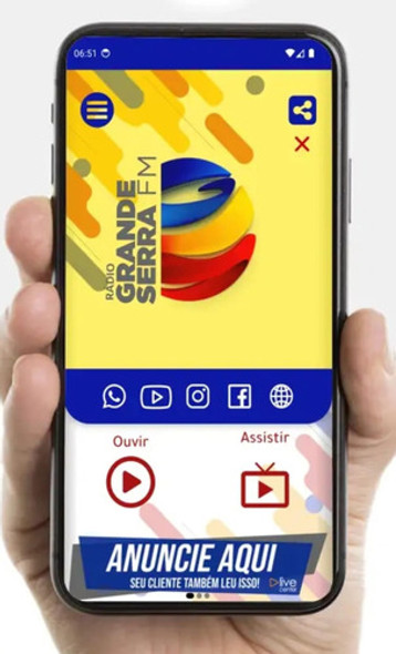 Aplicativo Rádio Streaming Android E Ios Live Center 1