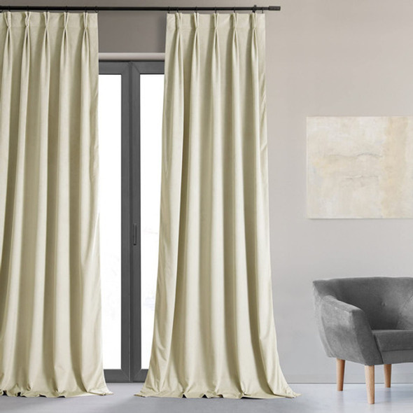 Half Price Drapes Signature- Cortina De Terciopelo Plisada O 1