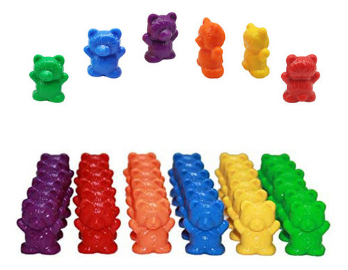 Ursos De Contagem Coloridos, 60 Unidades, Classificação Por 0