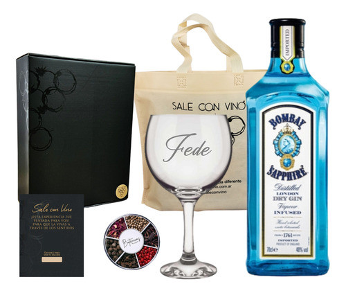Regalo Box Gin Bombay + 1 Copon Gin + Botanicos Mixologia 0