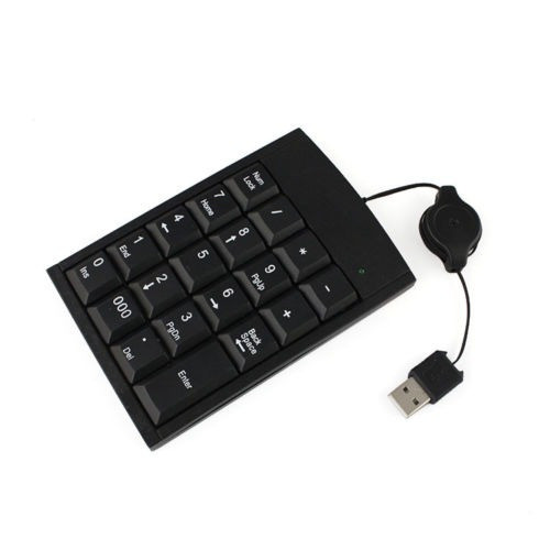 Usb De 19 Teclas Numérico Número Num Pad Teclado Teclado Par 1