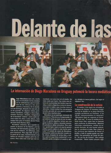 El Grafico * No 4188 Año 2000 - Nota Internacion De Maradona 1
