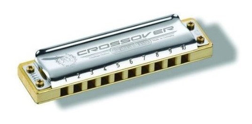 Marine Band Crossover Harmonica En Chrome - Clave De Bb 0