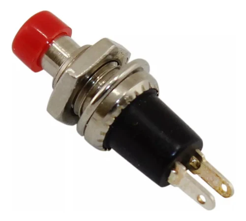 5 Pulsadores Mignon N Abierto 7mm Redondo 1a 250v Rojo 0