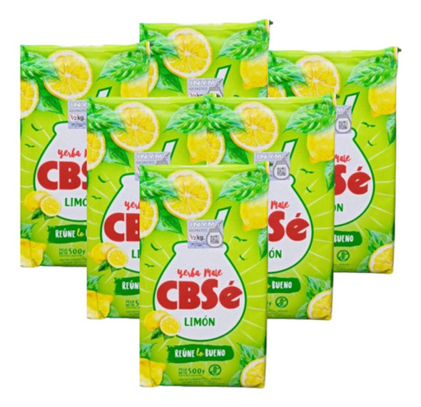 Yerba Cbse Limon Mas 500 Grs Pack X 6 Un. 0