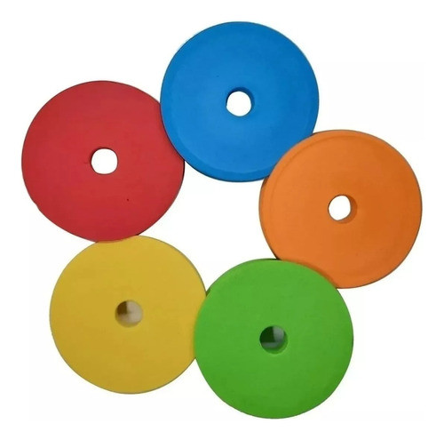 10 Alfajores Tabla Goma Eva Pesca Diám 9,5 Cm Espesor 18 Mm 0