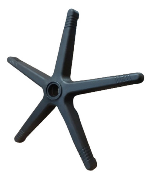 Estrella Repuesto Silla Sillon Pvc Negro Sin Ruedas 1