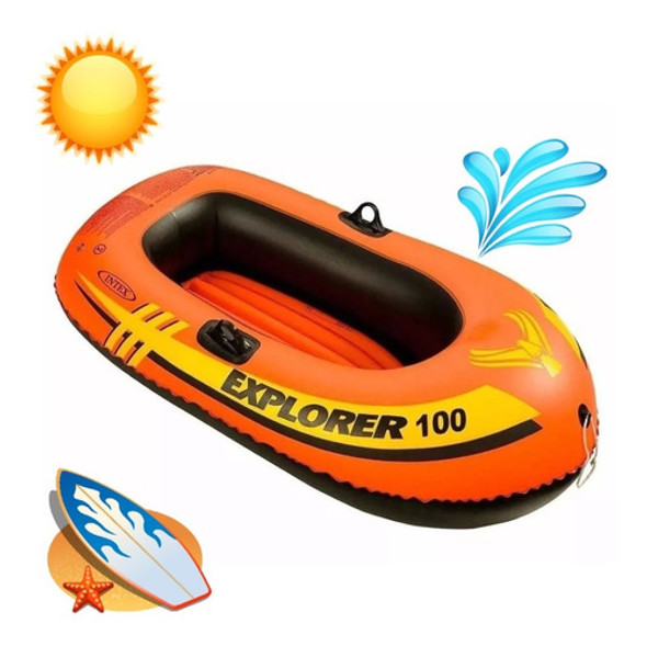 Bote Inflable Explorer Pro 100 147x84x36 Cm 1 Persona Intex 0