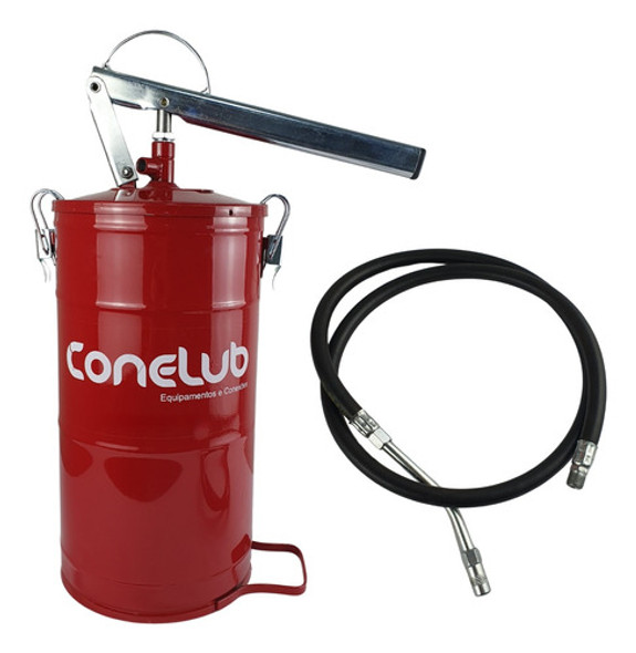 Graxeira Manual 14kg Engraxadeira Bomba Graxa Alta Pressão 1