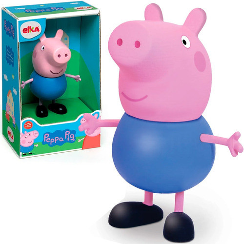 Boneco Em Vinil George Irmão Peppa Pig 15cm Original Elka 0