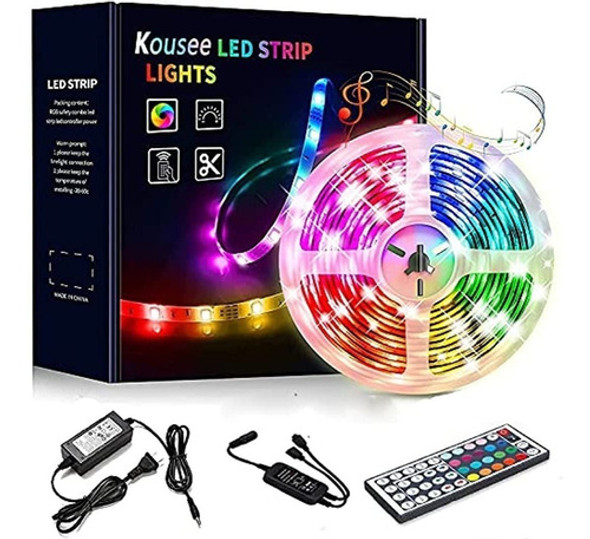 Luces De Tira Led Con Control Remoto 5m 164 Pies 5050 Rgb Ki 0