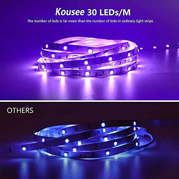 Luces De Tira Led Con Control Remoto 5m 164 Pies 5050 Rgb Ki 1