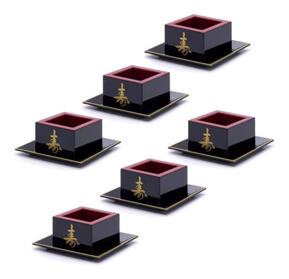 Kit 6 Copos Sake Massu Saque Ideograma Japonês 65ml 0