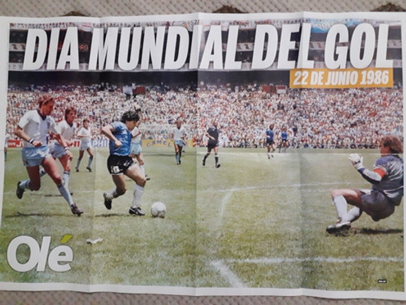Ole 22 Junio 2021 Argent 1 Paraguay 0 Póster Doble Maradona 1